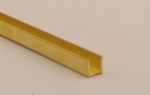 Messing U Profil MS56 10x20x10 2 mm ; Länge 200mm Schenkel 10mm x Schenkel 20mm x Schenkel 10mm X Materialstärke 2mm