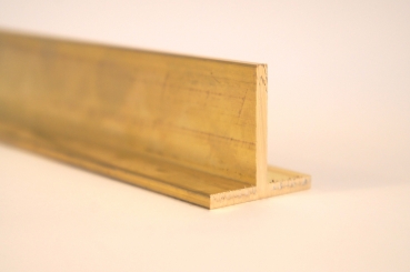 Messing T Profil MS56 10x10x1,5 mm ; Länge 500mm Schenkel 10mm x Schenkel 10mm X Materialstärke 1,5mm